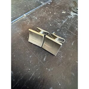 Vintage Sterling Silver Modernist Cufflinks